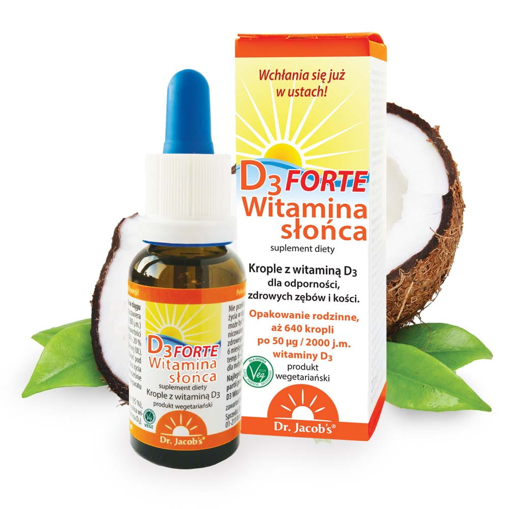 Witamina Słońca D3 FORTE 20 ml krople